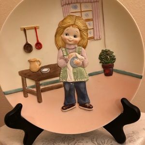 Helping Mommy - Porcelain Decorative Plates